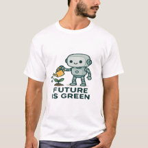 Future is Green – Cute Robot Watering Plant