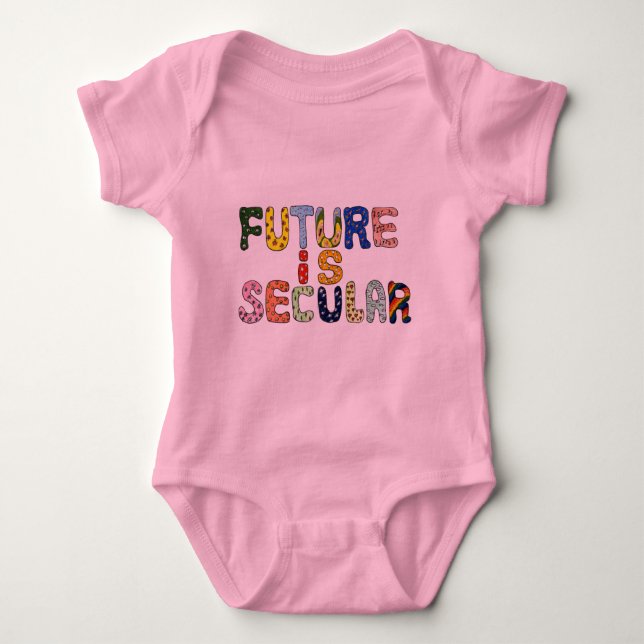 FUTURE IS SECULAR BABY BODYSUIT (Front)