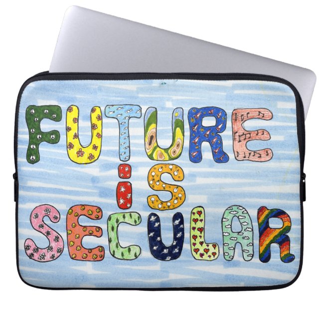 FUTURE IS SECULAR LAPTOP SLEEVE (Front)