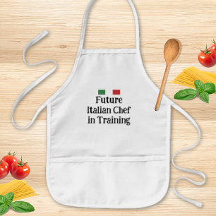 Future Italian Chef in Training Editable Kids Apron