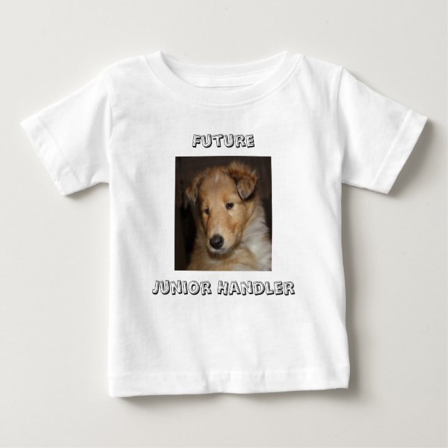 Future Junior Handler - rough collie pup Baby T-Shirt (Front)