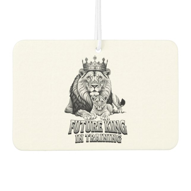 Future King in Training Car Air Freshener (Front)