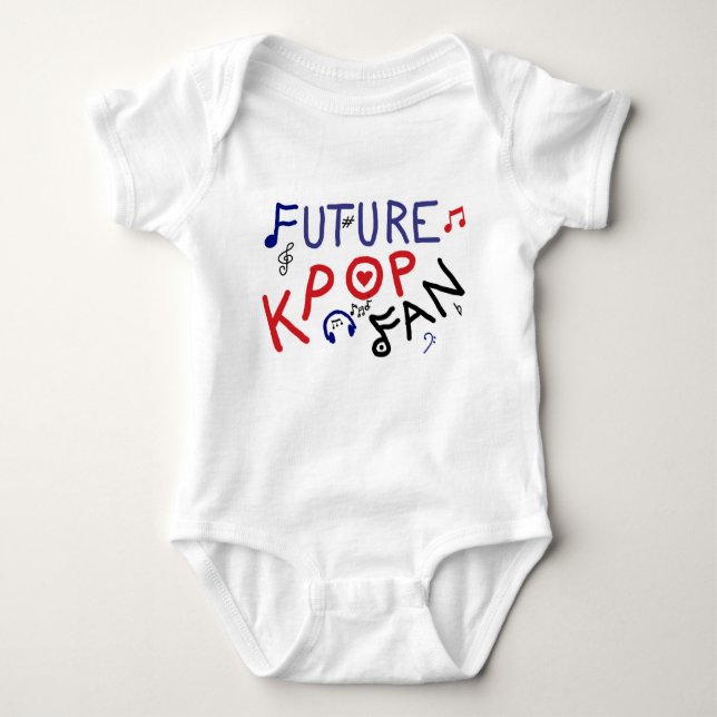 Future KPOP Fan! Baby Bodysuit (Front)