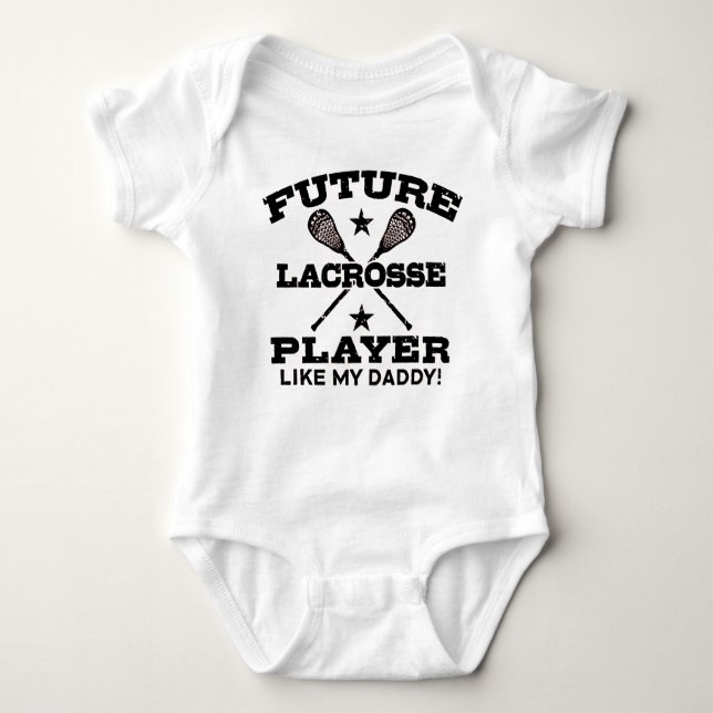 Future Lacrosse Player Baby Bodysuit (Front)