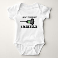 Future Lacrosse Player Baby Funny Cradle Skills Ba