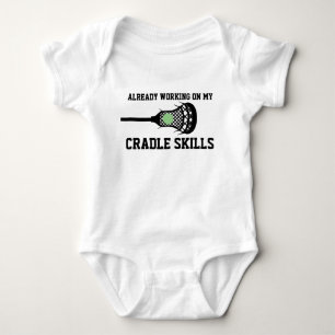Future Lacrosse Player Baby Funny Cradle Skills Ba Bodysuit