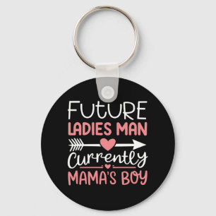 Future Ladies Main Currently Mama's Boy Valentines Key Ring