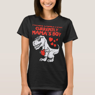 Future Ladies Man Mamas Boy Dino Toddler Boys Vale T-Shirt