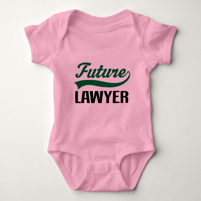 Future Lawyer (Cute) Baby Bodysuit (Front)