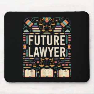 Future Lawyer Graduation School Kids Toddler Women Mouse Pad