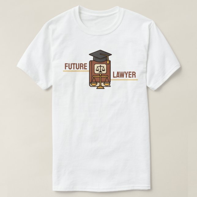 Future Lawyer Graduation  T-Shirt (Design Front)