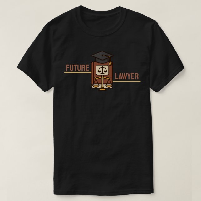 Future Lawyer Graduation  T-Shirt (Design Front)