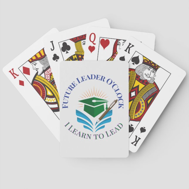 Future Leader O'Clock – Learn to Lead | Motivation Playing Cards (Back)