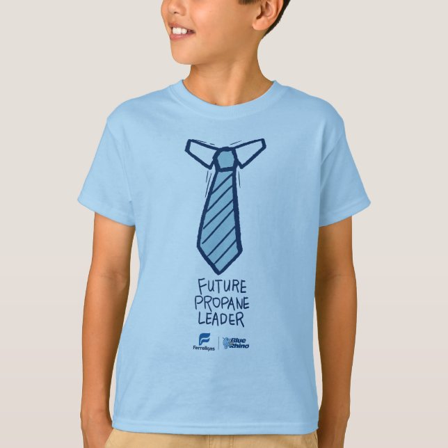 Future Leader Tie Boys' T-shirt - Blue (Front)