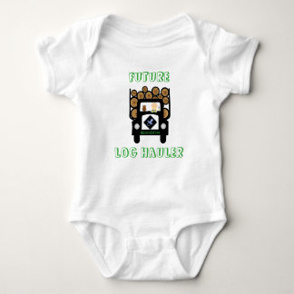 Future Log Haulier Baby Driving Log Truck Bodysuit