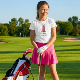 Future LPGA Star Pink Golf Bag Girls T-Shirt