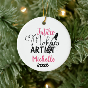 Future Makeup Artist Ceramic Tree Decoration