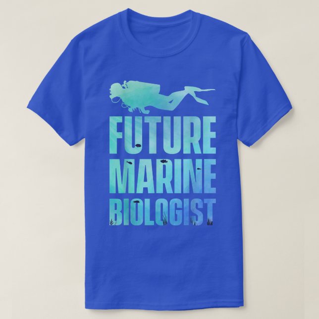 Future Marine Biologist Biology Ocean Science Stud T-Shirt (Design Front)
