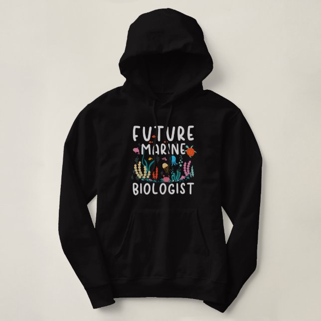 Future Marine Biologist Cute Costume Kid Child Adu Hoodie (Design Front)