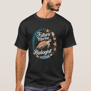 Future Marine Biologist Ocean Student For Kids Bio T-Shirt