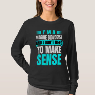 Future Marine Biologist Ocean Study Joke For Men W T-Shirt