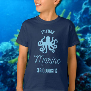 Future Marine biologist - Octopus  -navy  T-Shirt