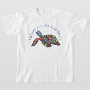 Future Marine Biologist Rainbow Turtle T-Shirt