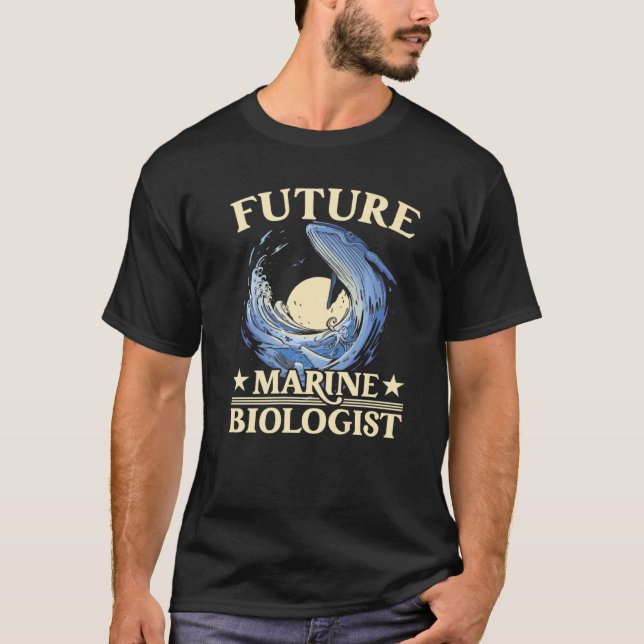 Future Marine Biologist Science Biology Aesthetic  T-Shirt (Front)