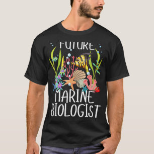 Future Marine Biologist shirt for Kids Students Bi