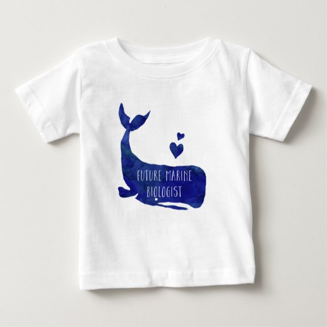 Future Marine Biologist Whale Toddler Girls Shirt (Front)