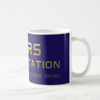 Future Mars Space Station graphic tee with sci‑fi Coffee Mug