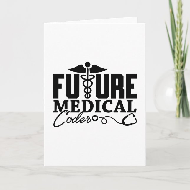 Future Medical Coder Coding Assistant Programmer Card (Front)