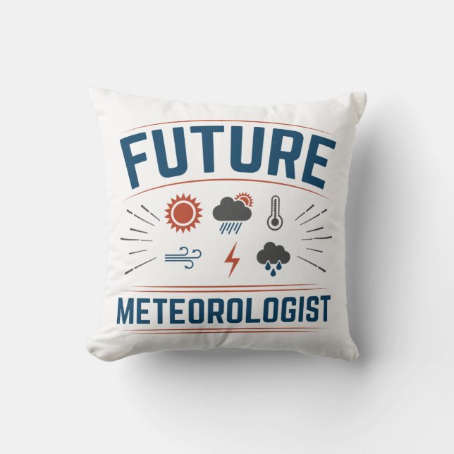 Future Meteorologist Cushion (Front)