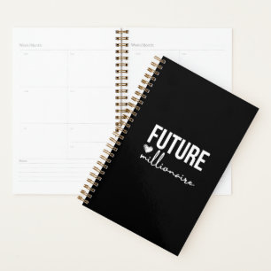 'Future Millionaire' Ambition Black & White Planner