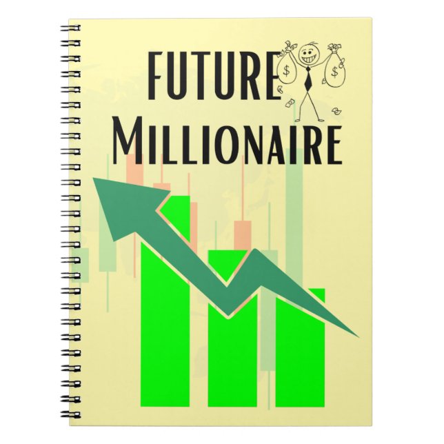 Future Millionaire Forex Trading Stock Notebook (Front)