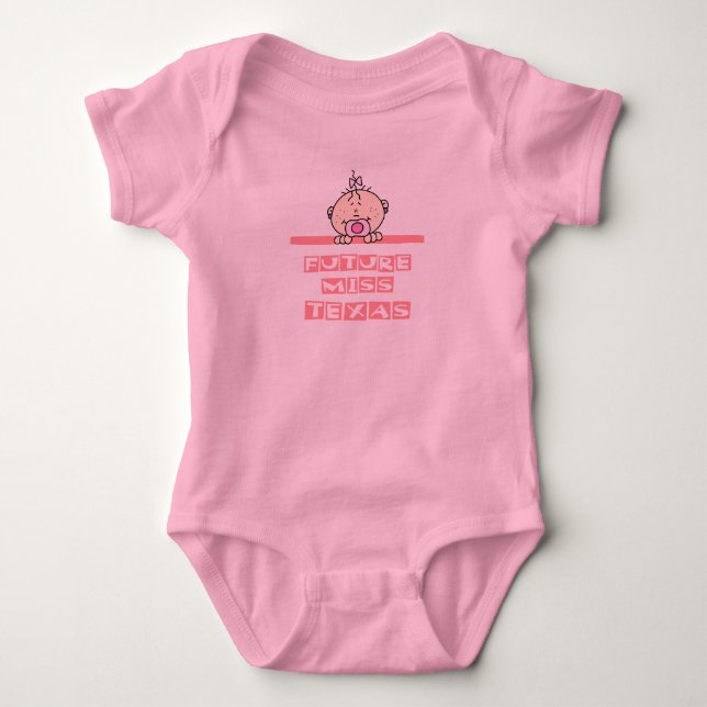 Future Miss Texas Baby Bodysuit (Front)