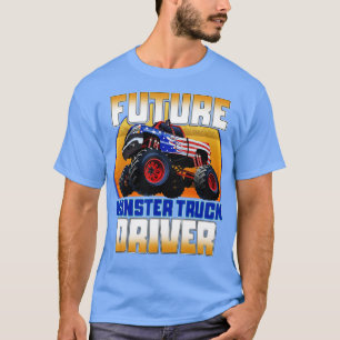 Future Monster Truck Driver Boys Monster Truck  T-Shirt