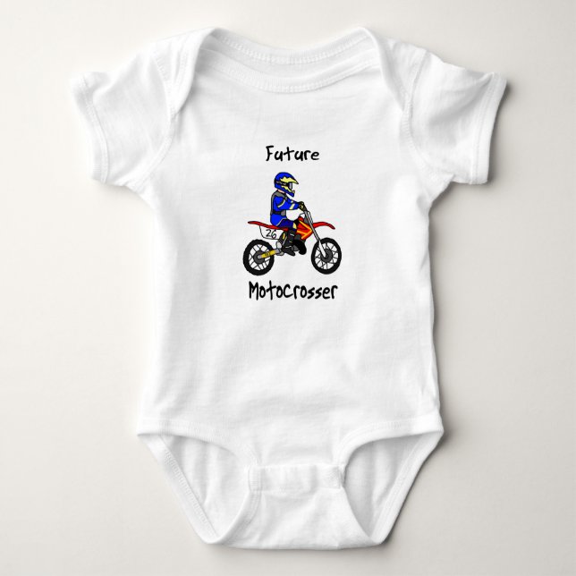 Future Motocrosser Baby Creeper (Boy) (Front)