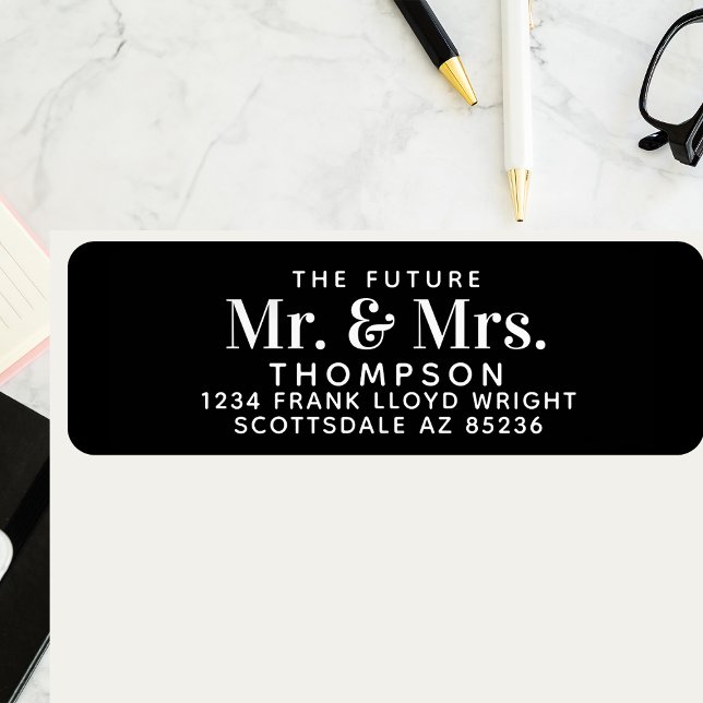Future Mr and Mrs Black Wedding Return Address  (Creator Uploaded)