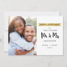 Future Mr and Mrs Christmas Greeting Wedding