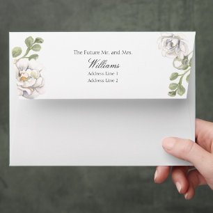 Future Mr and Mrs Custom Name Return Address Envelope