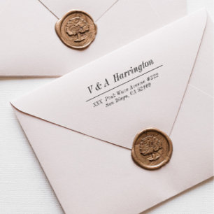 Future Mr and Mrs Return Address Self Inking Stamp