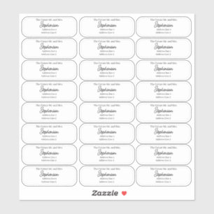 Future Mr and Mrs Return Address Transparent 