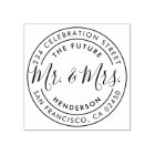 Future Mr & Mrs Custom Name & Round Return Address