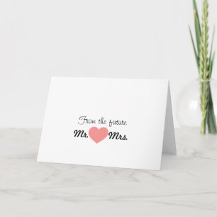 Future Mr. & Mrs. Thank you note Card