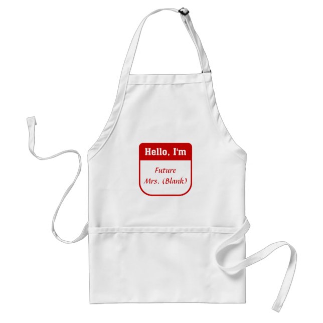 Future Mrs. apron - Personalised (Front)