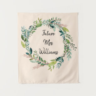 Future Mrs Backdrop Bridal Shower Photo Backdrop Tapestry