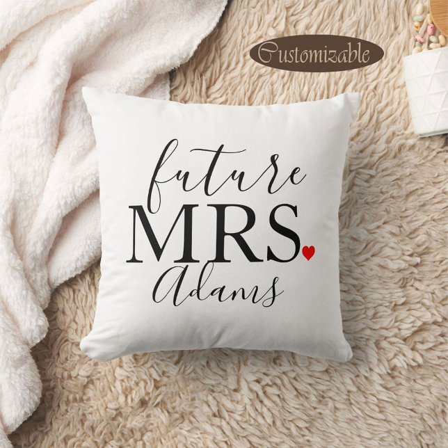 Future Mrs Bride, Fiance, Bachelorette Party Gift Cushion (Creator Uploaded)