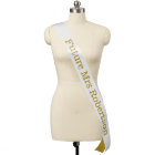 Future Mrs Bride gold white elegant bridal