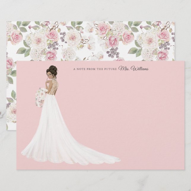 Future Mrs Bride Thank You Stationery (Front/Back)